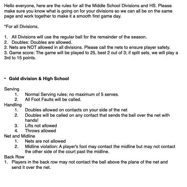 MSL Rules Page 1